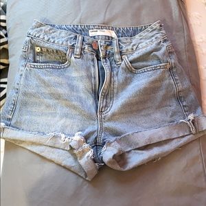 Garage denim mom shorts